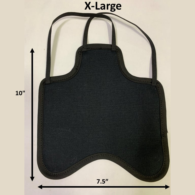 Hen Saver Hen Apron/Saddle (FBA) Black XL (Large Standard Chickens) Double Strap (crosses under neck)