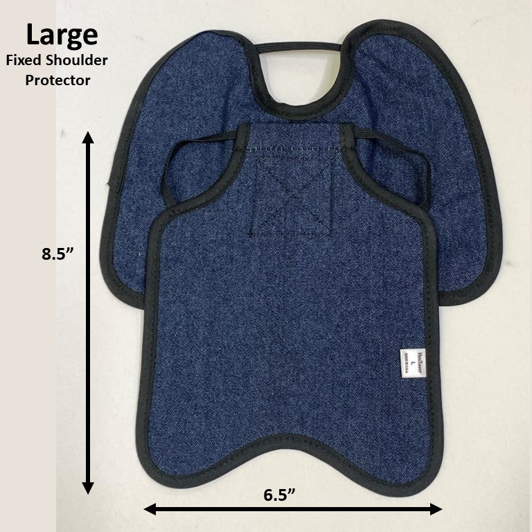 Hen Saver Hen Apron/Saddle with Shoulder Protectors (Made in the USA) (FBA) Single Strap Denim Large (Most Standard Chickens) Fixed