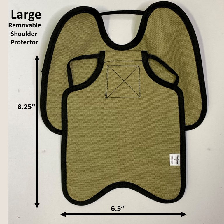 Hen Saver Hen Apron/Saddle with Shoulder Protectors (Made in the USA) (FBA) Single Strap Khaki Large (Most Standard Chickens) Removable