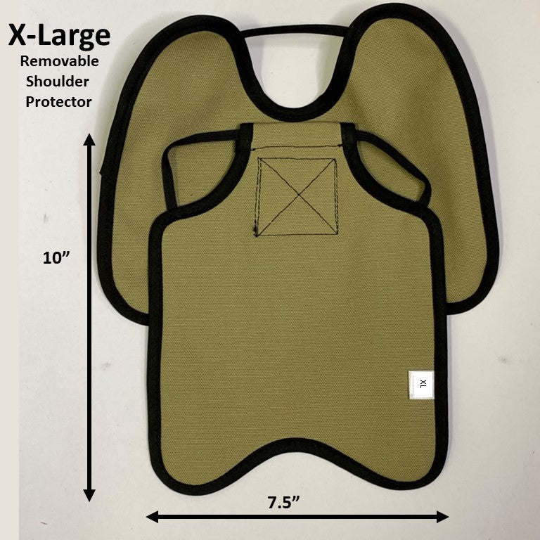 Hen Saver Hen Apron/Saddle with Shoulder Protectors (Made in the USA) (FBA) Single Strap Khaki XL (Large Standard Chickens) Removable