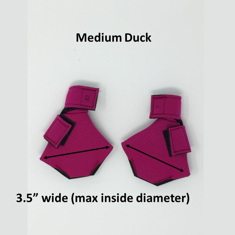 Birdy Bootie (chicken shoes, chicken booties, duck booties and goose shoes) Medium Waterfowl Pair (3.5" W x 3.25" L) Pink