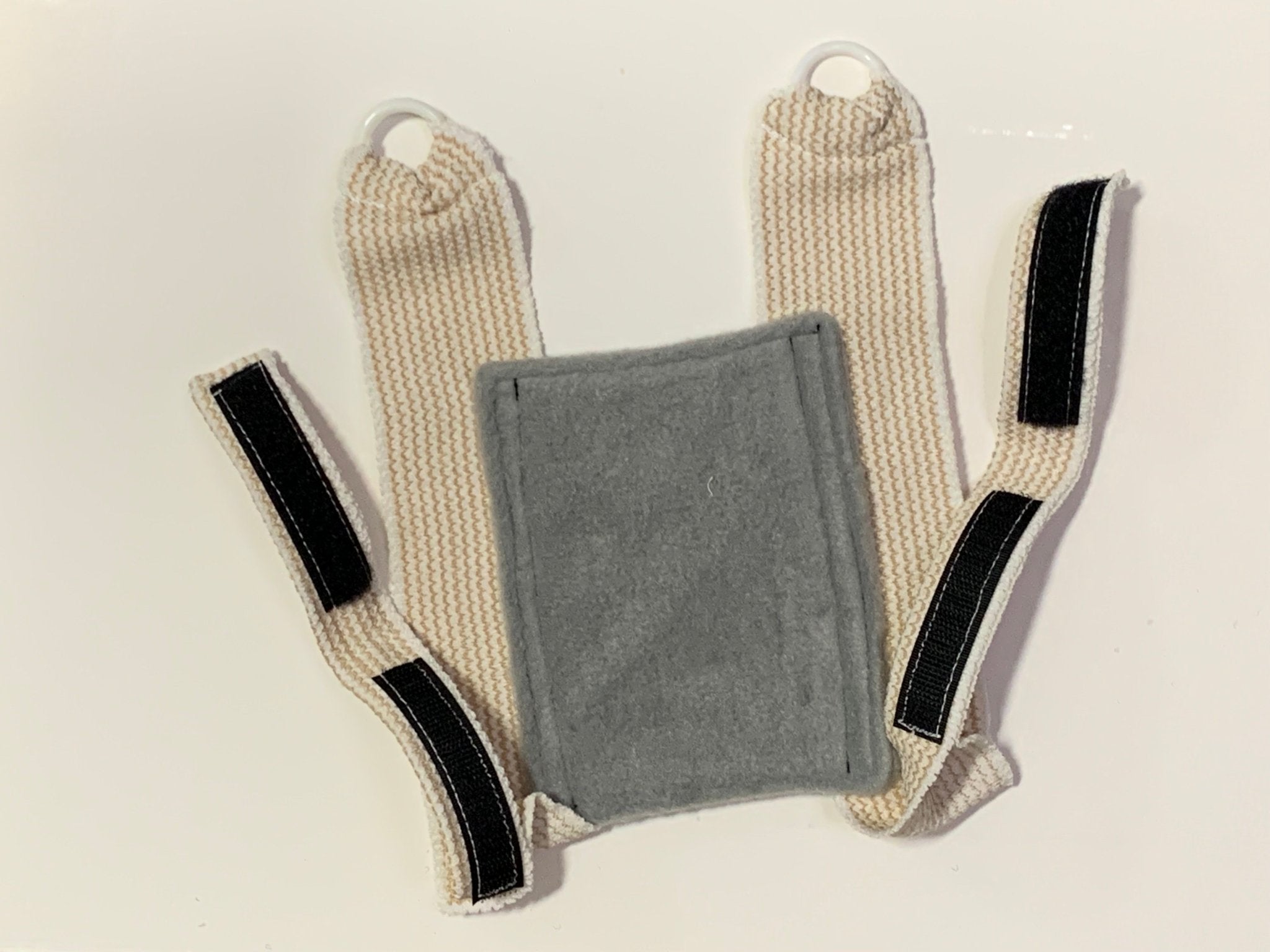 Birdy Bra crop bra (chicken crop bra/crop bra for chickens) Hook-and-Loop Gray Fleece