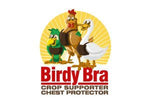 Birdy Bra Crop Supporter / Chest Protector logo with the title crop support.