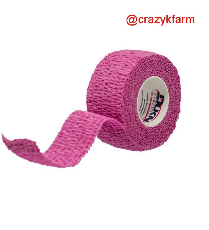 Cohesive Bandages (Vet Wrap) Pink 1"