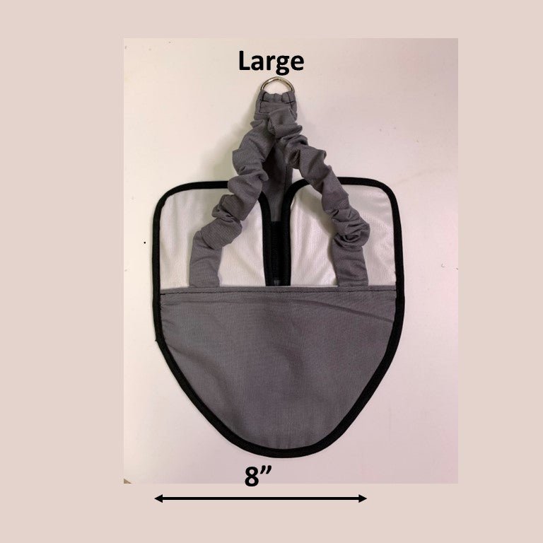 Hen Holster Chicken Diaper Harness with Permanent Sewn-in Liner (Duck Diaper, Goose Diaper, Parrot Diaper) Gray L (most chickens & ducks)