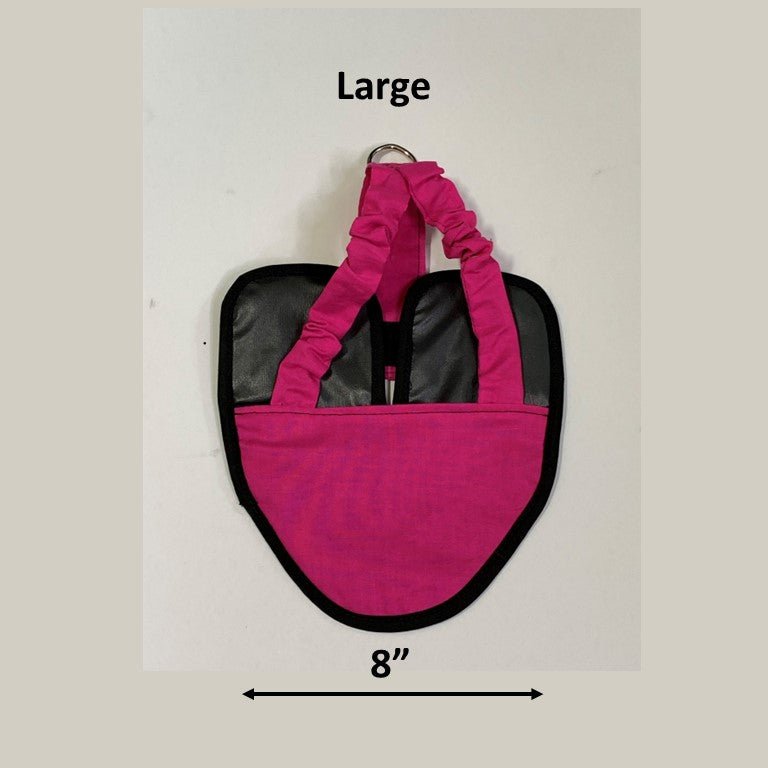 Hen Holster Chicken Diaper Harness with Permanent Sewn-in Liner (Duck Diaper, Goose Diaper, Parrot Diaper) Flamingo Pink L (most chickens & ducks)