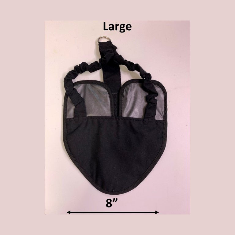 Hen Holster Chicken Diaper Harness with Permanent Sewn-in Liner (Duck Diaper, Goose Diaper, Parrot Diaper) Black L (most chickens & ducks)