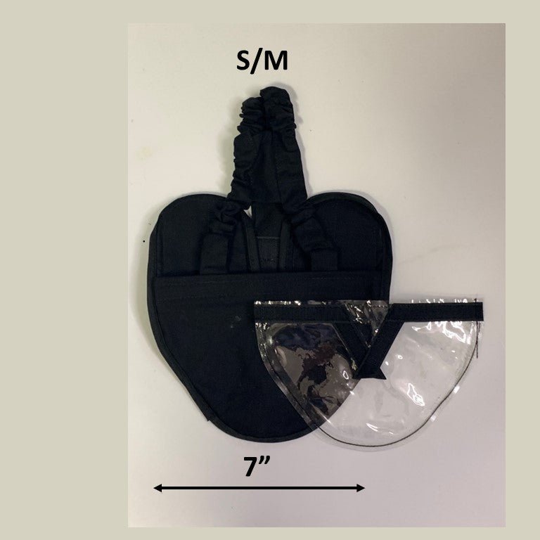 Hen Holster Bird Diaper/Harness (chicken diaper, duck diaper, pigeon diaper with Removable Vinyl Liner) S M (smaller breeds) Black Wrap around