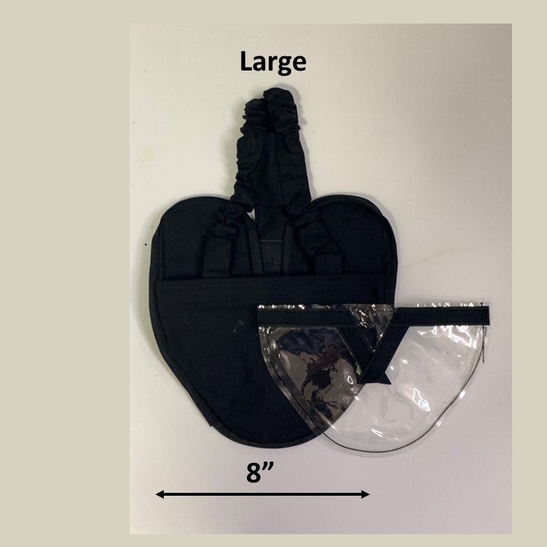 Hen Holster Bird Diaper/Harness (chicken diaper, duck diaper, pigeon diaper with Removable Vinyl Liner) L (most chickens and ducks) Black Wrap around