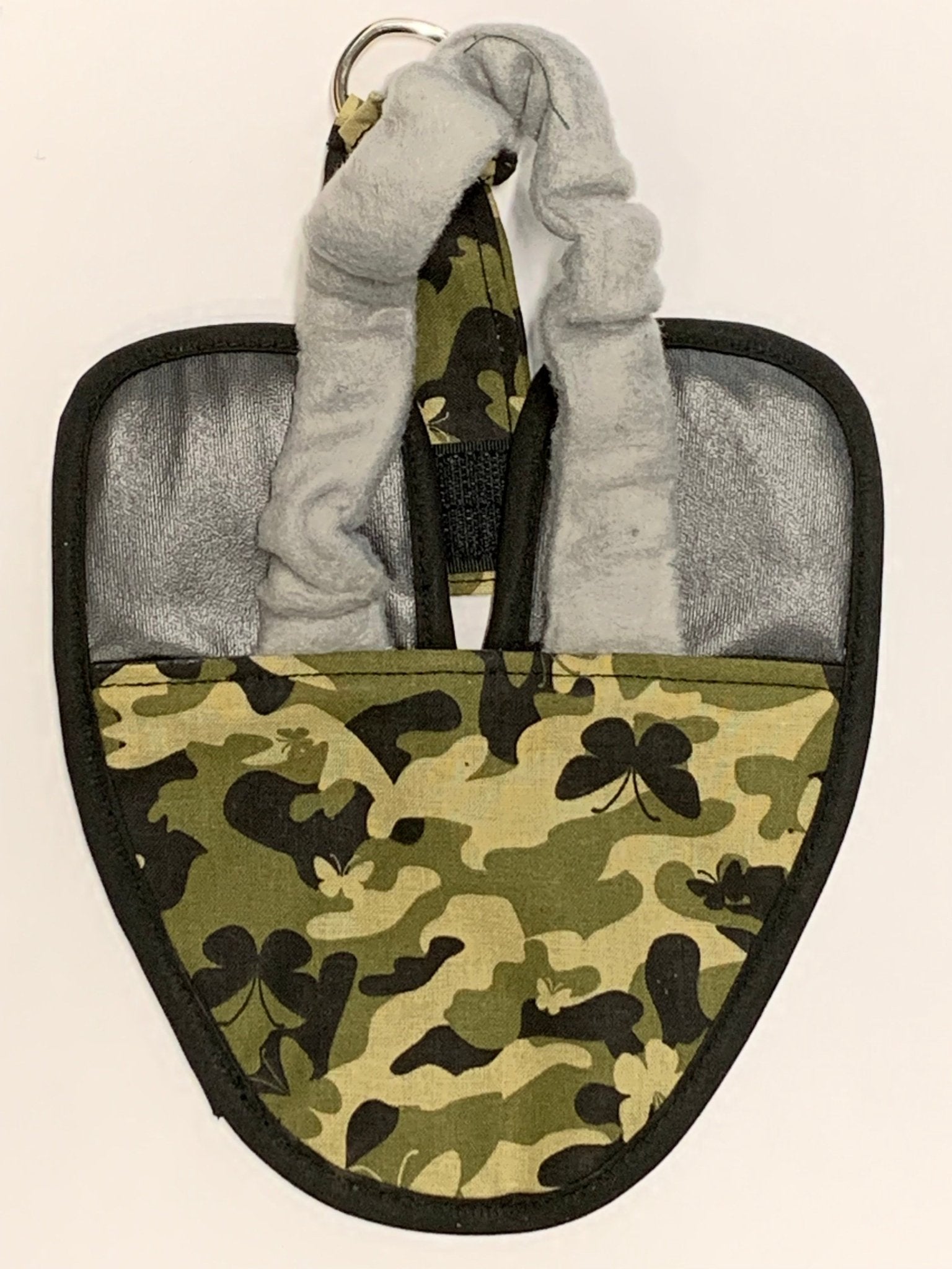 Hen Holster Chicken Diaper Harness with Permanent Sewn-in Liner (Duck Diaper, Goose Diaper, Parrot Diaper) Butterfly Camo XS (pigeons and small chickens)