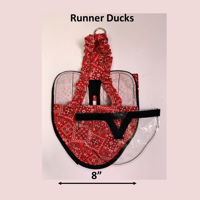 Hen Holster Duck Diaper Goose Diaper Removable Liners Red Bandana Runner Duck (fixed chest tab)