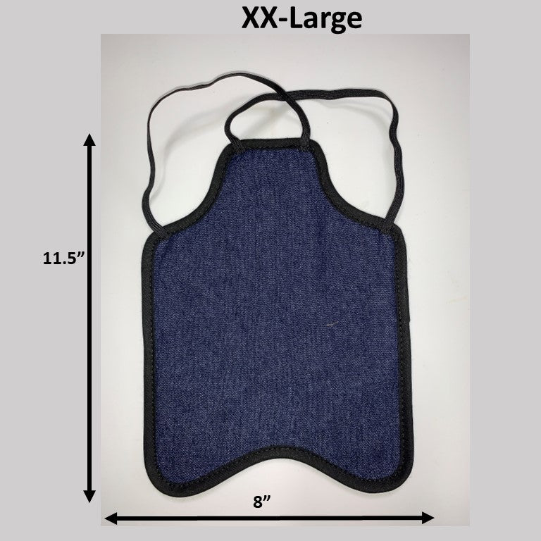 Hen Saver Hen Apron/Saddle (FBA) Denim XXL (Larger Standard Chickens and Small Turkeys) Double Strap (crosses under neck)