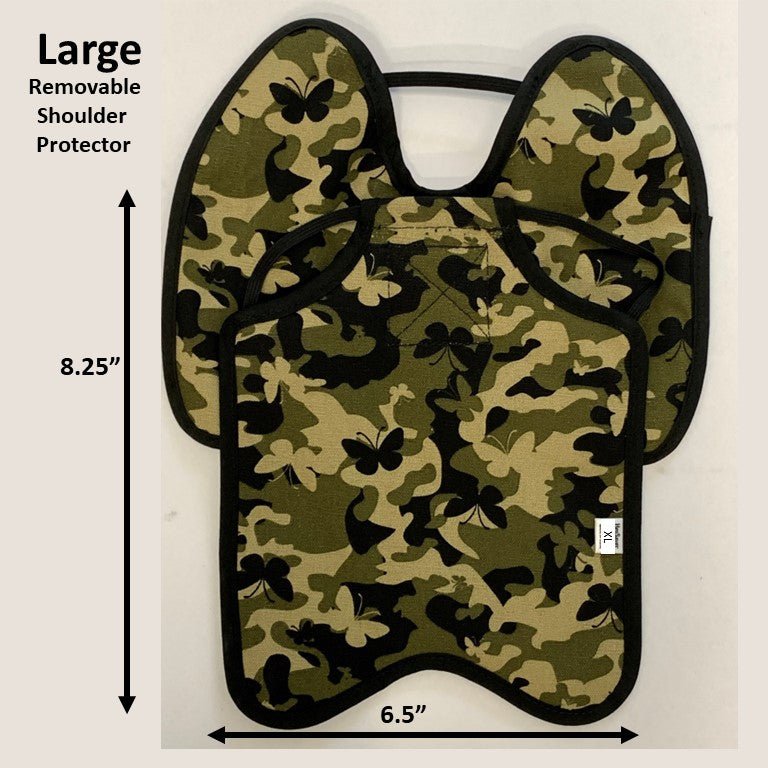 Hen Saver Hen Apron/Saddle with Shoulder Protectors (Made in the USA) (FBA) Single Strap Butterfly Camo Large (Most Standard Chickens) Removable