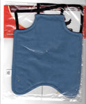 A blue CLEARANCE SALE Hen Saver Hen Apron/Saddle (Old-style) in a plastic bag on clearance.