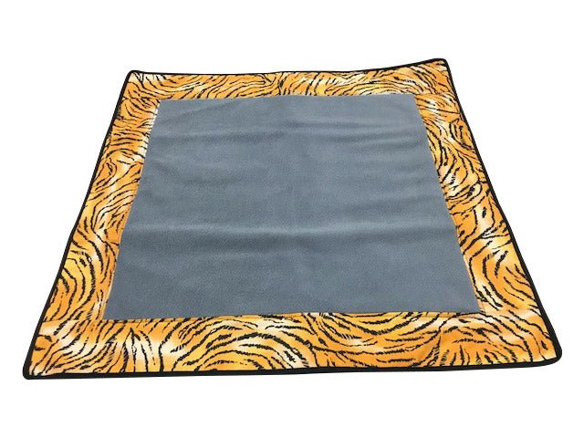 Premium Reversible Pet Sleep Mat 24" X 24" (Made in USA) Tiger Print Frame