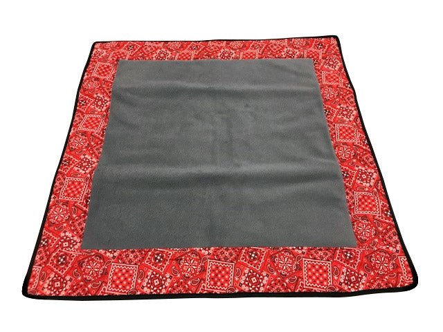 Premium Reversible Pet Sleep Mat 24" X 24" (Made in USA) Red Bandanna Frame