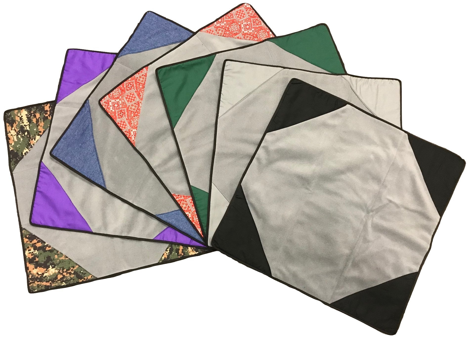 Premium Reversible Pet Sleep Mat 24" X 24" (Made in USA) Hunter Green Corner